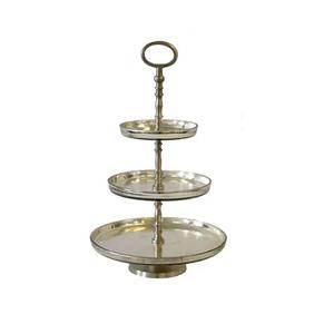 Support de serveur de gâteau en fer métallique au design moderne support de serveur de gâteau en fer arrondi à la main support de serveur de gâteau en métal de finition personnalisée - Product Image 1