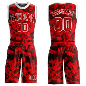 Ensemble d'uniformes de basket-ball de qualité supérieure Maillot et short de sublimation imprimés numériques haute performance Uniforme de basket-ball de vêtements de sport - Product Image 2