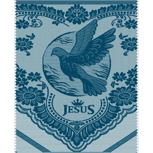 ผ้าพันคอวินเทจผ้าคอตตอน100% คลาสสิกสำหรับผู้หญิงดีไซน์รูปนกพิราบพระเยซูสำหรับคริสต์มาสอีฟ - Product Image 1