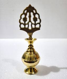 Caja de delineador de Ojos de latón de estilo tradicional para mujer, bote de almacenamiento de polvo de ojos Natural, contenedor de maquillaje de Metal de estilo religioso Surmedani M - Product Image 6