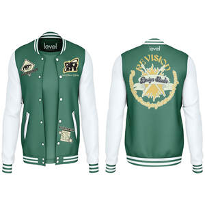 OEM tallas grandes hombres Varsity College chaquetas al por mayor en blanco Varsity chaqueta Lisa Letterman chaqueta de béisbol para los hombres - Product Image 3