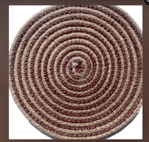 Handmade Jacquard Anti-Slip Washable Cotton <b>Plant</b> Pattern <b>Table</b> Placemat - Product Image 1