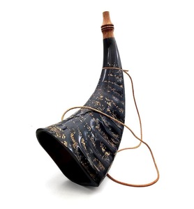 Corne de buffle d'eau en poudre, artisanat, corne naturelle, corne véritable pour ceinture en cuir avec couvercle en bois - Product Image 2