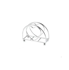 Support de mouchoirs en acier inoxydable en forme de coeur pour bar, restaurant, hôtel, vaisselle, porte-mouchoirs en acier au prix le plus bas - Product Image 1