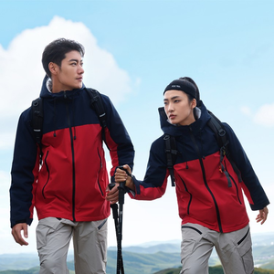 Men Hooded <b>Canvas</b> Slim Casual Winter Windbreaker Jacket Lightweight Breathable Quick Dry Front OEM Service Customized Colors - Product Image 2