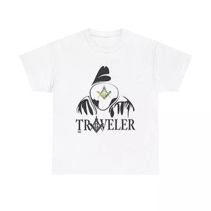 Haute qualité sur mesure hommes à manches courtes franc-maçon t-shirt voyageur maçonnique symbole boussole carré 2B1ask1 Premium T-Shirts - Product Image 6