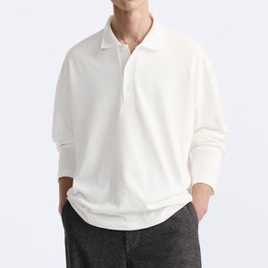 Camisas de Hombre de Nuevo Diseño, Ropa de Verano, Tejido Suave, Transpirable, 100% Algodón, Cuello Camisero Blanco con Botones - Product Image 1