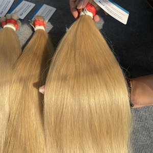 Oferta Especial: Extensiones de Cabello Vietnamitas Onduladas al Por Mayor, Cabello Rubio con Cutícula Alineada, Cabello Humano con Textura Natural Lisa, Sin Enredos - Product Image 4