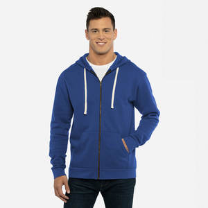 Royal Blue Unisex Santa Cruz Full Zip Hoodie Alta calidad Boxy Unisex Custom Men's Full Zip Up Hoodie - Product Image 2