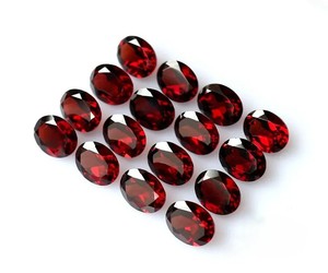 Grenat rouge à facettes naturelles de haute qualité ovale en vrac 16x12 meilleur taux de gros du fabricant - Product Image 1