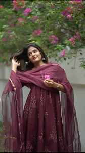 Impreso Anarkali cuello en U mangas completas con hermoso Kota doriya Dupatta indio étnico boda festivales fiesta desgaste Salwar traje - Product Image 4