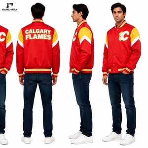 Veste de club de baseball personnalisée, finition satinée avec broderie de logo haut de gamme, fabricant de vêtements en gros - Product Image 1
