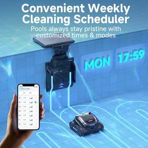 Limpiador Robótico de Piscinas Solar S2 2025 Actualizado, Carga Dual con Retorno Automático, Sistema de Adsorción 3D, Compatible con Aplicaciones, para Piscinas Enterradas - Product Image 5