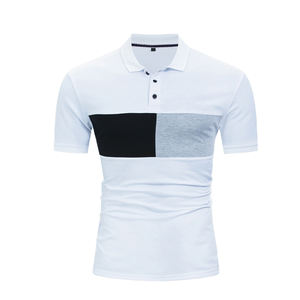 Polo de hombre de algodón 100% al por mayor, camiseta pesada de gran tamaño de alta calidad con estampado bordado personalizado - Product Image 3