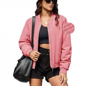 Invierno cálido ecológico acolchado mujer Casual cremallera completa prendas de vestir exteriores a prueba de viento burbuja abrigo Nylon Shell Spandex algodón forro nuevo - Product Image 3