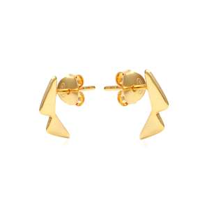 Pendientes de Botón de Plata de Ley 925, Estilo Básico, Modernos, Hechos a Mano, Chapados en Oro, Joyería para Mujeres y Niñas, Regalo - Product Image 1