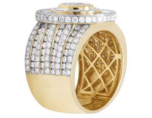 Customizable Hip Hop Style Moissanite <b>Ring</b> <b>for</b> <b>Men</b> S925 Sterling <b>Silver</b> with VVS Clarity Rhodium Plated Wedding - Product Image 4