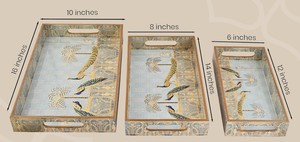 Bandeja de Madera de Diseño de Lujo, Fabricada con CNC, con Compartimentos Divididos para Frutos Secos, Dulces y Frutas Secas, Apta para Lavavajillas, para la Sala de Estar - Product Image 3