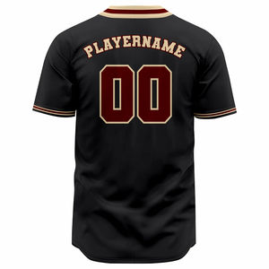 Nouveauté, maillot de baseball personnalisé avec logo imprimé par transfert thermique, respirant, 100% polyester, taille plus, séchage rapide, nom d'équipe personnalisé - Product Image 6