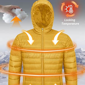 Veste matelassée à capuche de qualité supérieure, très vendue, chaude, confortable, imperméable, coupe-vent, légère, pour homme, en vente en ligne - Product Image 4