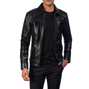 Vestes en cuir de camionneur de style collège classique Meilleur design Homme Hiver Design personnalisé Veste en cuir pour hommes - Product Image 1
