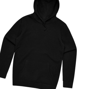 Sweat-shirt à capuche unisexe en molleton de coton lourd, noir, uni, décontracté, streetwear, fournisseur en gros - Product Image 3