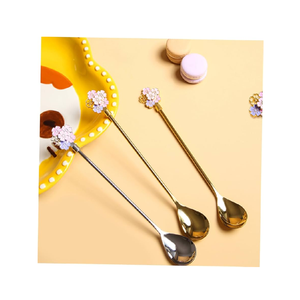 Cuillère en laiton nouvelle conception poignée élégante utilisation personnalisée en gros cuillères à dessert en laiton meilleurs prix - Product Image 1