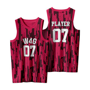 Conjuntos de Uniformes de Baloncesto Transpirables de Talla Grande, Estampados, 100% Poliéster, Personalizados para Adultos y Jóvenes - Product Image 5