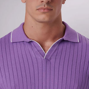 Camisa Moderna con Cuello Johnny para Uso Diario, con Corte Entallado, Material Ligero y Diseño Moderno - Product Image 6