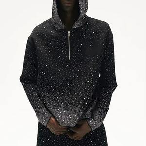 เสื้อมีฮู้ดและกางเกงจ็อกเกอร์ขนาดใหญ่500 GSM ชุดวอร์มสำหรับผู้ชาย2025 - Product Image 2