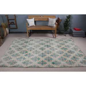 Alfombra de 5.3x8.1 pies, Alfombra Turca Grande, Alfombra Oriental Verde - Product Image 2