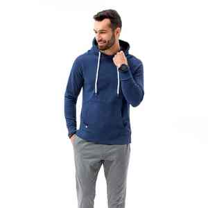 เสื้อฮู้ดดี้ผู้ชายทรงปกติ ปักลายเรียบง่าย ผ้าฟลีซนุ่ม ระบายอากาศได้ดี ผลิตจากผ้าฝ้าย 100% สำหรับฤดูหนาว เหมาะสำหรับใส่ไปยิมหรือสตรีทแวร์ - Product Image 1