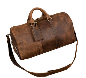 High-End Luxury Leather <b>Travel</b> <b>Bag</b> Custom Large Capacity Sports and Fashionable Portable Luggage <b>for</b> <b>Clothes</b> - Product Image 1