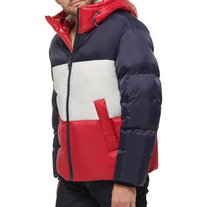 High Quality Custom Men's Winter Jacket Plus Size Waterproof <b>Bubble</b> <b>Coat</b> with Shiny <b>Bubble</b> Design Canvas Fabric - Product Image 2