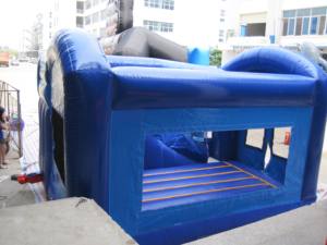 Château gonflable en PVC en forme de dauphin pour la location de fêtes et d'événements - Product Image 4