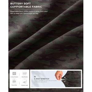 Ensemble de survêtement camouflage unisexe respirant, pantalon de jogging ultra-doux, vêtements de sport légers, pantalon de fitness souple, tenue athlétique - Product Image 3