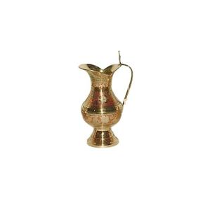 Aaftaba en laiton de haute qualité avec belle gravure or et peinture rouge fini décoration de la maison Aaftaba - Product Image 1