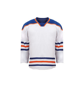 Camiseta de hockey sobre hielo con logotipo personalizado unisex Servicio OEM Último diseño Estilo sublimado Nombre del equipo Impresión Tela personalizada Transpirable - Product Image 6