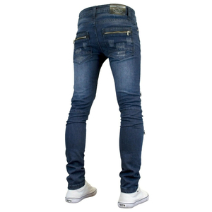 2025 nouvelle mode trou denim jeans patch décontracté pantalon droit hommes pantalons - Product Image 6