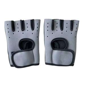 Gants de cyclisme demi-doigt de conception personnalisée de haute qualité matériau PU respirant nouveauté gants de vélo courts - Product Image 6