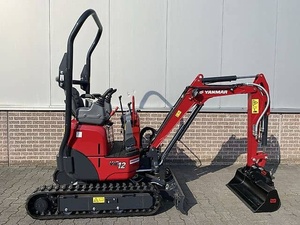 Mini-excavatrice Yanmar VIO12, 1,2 tonne, excavatrice hydraulique à queue zéro, petite machine de terrassement sur chenilles, machine de paysagisme PLC - Product Image 6