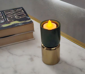 เชิงเทียนเหล็กรูปทรงกลองที่วางเทียนทันสมัยอย่างยั่งยืนที่วางเทียนเหล็กรูปทรงกลองแฮนด์เมด - Product Image 4