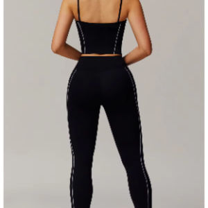 Nuevo conjunto de dos piezas de Fitness de alta calidad, conjunto de ropa de Yoga para gimnasio para mujer, conjunto de ropa deportiva sin costuras para Fitness personalizado - Product Image 2