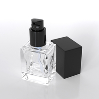 Crema BB Esmerilada en Botella de Vidrio de 20ml 30ml 50ml, Base de Maquillaje Líquida, Botellas Rectangulares con Bomba Dosificadora