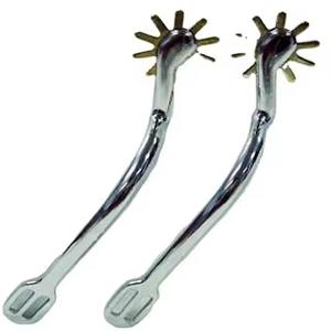 สเปอร์สคาวบอยตะวันตกแบบคอยาวแบบใหม่ทำจากเงินเยอรมันทำจากสเตนเลสสตีลสเปอร์ตะวันตก/อลูมิเนียมทำโดย Shu & Co - Product Image 5