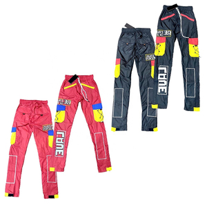Pantalon cargo long en nylon à poches multiples, coupe ample, séchage rapide, mode décontractée, bon marché, fermeture éclair personnalisée - Product Image 1
