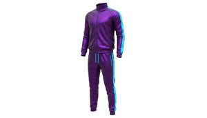 Survêtement d'hiver léger en polyester avec cordon de serrage, design patchwork, imprimé sur la manche latérale, poignets à trous pour les pouces, ourlet plat, logo frontal - Product Image 2