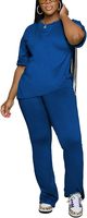 Ensemble décontracté pour femme en molleton côtelé imprimé délavé à l'acide, 100 % coton, respirant, séchage rapide, pour l'hiver et le quotidien