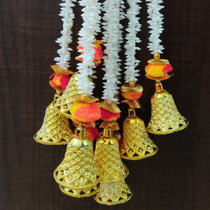 Guirlande de cloches de jasmin artificiel pour mariage indien et décoration de fête Offre Spéciale décoration de cérémonie Sangeet Mehandi - Product Image 2