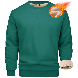 เสื้อสเวตเตอร์คอกลมแขนยาวผ้าฟลีซซับในผ้าคอตตอน100% ปักตามสั่งสำหรับฤดูหนาว - Product Image 3